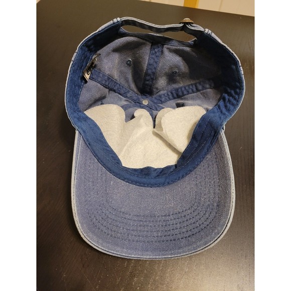 Veteran US Air Force Patch Denim Cobra Hat Strap Back Cap Blue - Picture 4 of 7